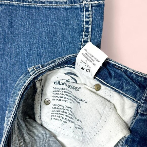 Y2K cropped jeans with wings on the back pockets - Picture 7 of 7